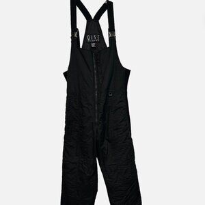 Vintage 90's OSSI Skiwear Snowboard Ski Suit Black Bib Overalls Men's Size Large